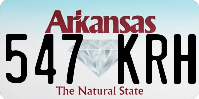 AR license plate 547KRH