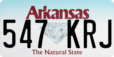AR license plate 547KRJ