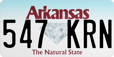 AR license plate 547KRN