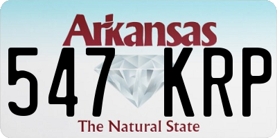 AR license plate 547KRP