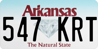 AR license plate 547KRT