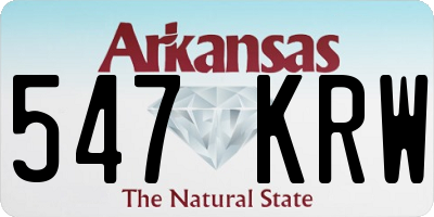 AR license plate 547KRW
