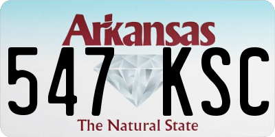 AR license plate 547KSC