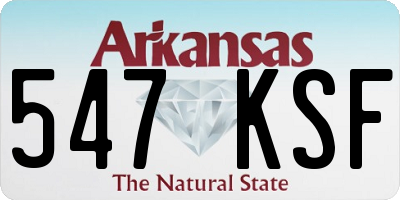 AR license plate 547KSF