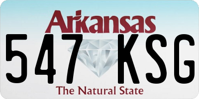 AR license plate 547KSG