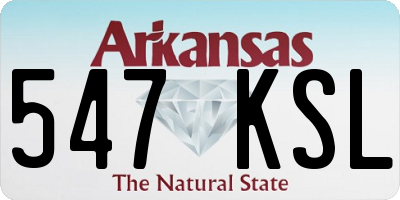 AR license plate 547KSL