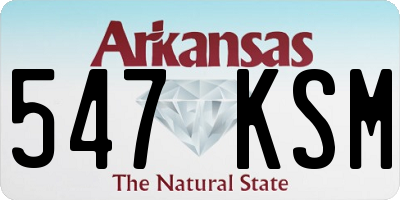 AR license plate 547KSM