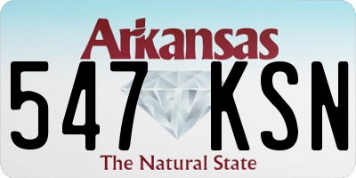 AR license plate 547KSN