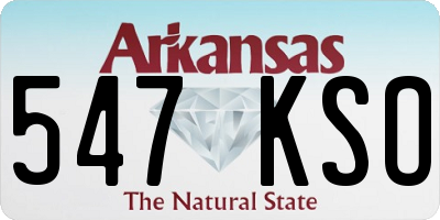 AR license plate 547KSO