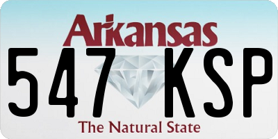 AR license plate 547KSP