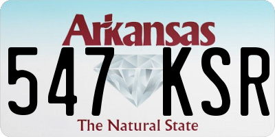 AR license plate 547KSR