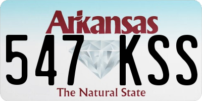 AR license plate 547KSS