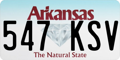 AR license plate 547KSV