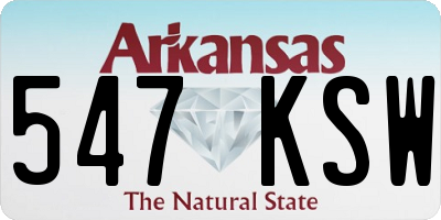 AR license plate 547KSW