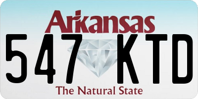 AR license plate 547KTD