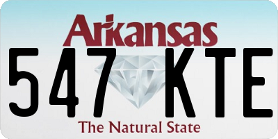 AR license plate 547KTE