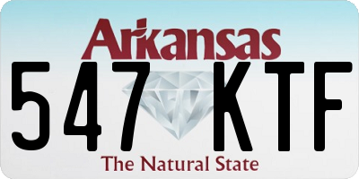 AR license plate 547KTF