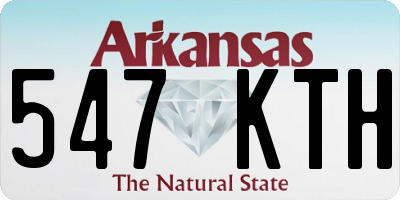 AR license plate 547KTH
