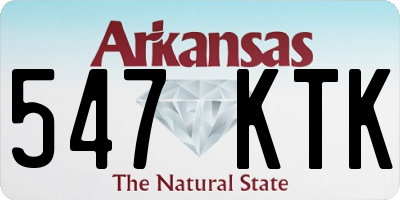 AR license plate 547KTK