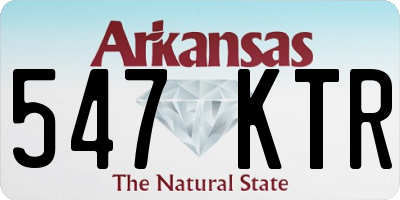 AR license plate 547KTR