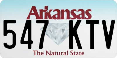 AR license plate 547KTV