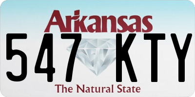 AR license plate 547KTY