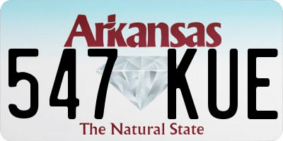 AR license plate 547KUE
