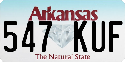 AR license plate 547KUF