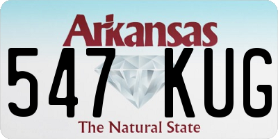 AR license plate 547KUG