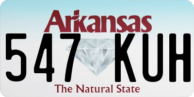 AR license plate 547KUH