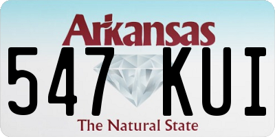AR license plate 547KUI