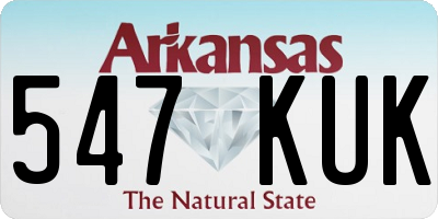 AR license plate 547KUK