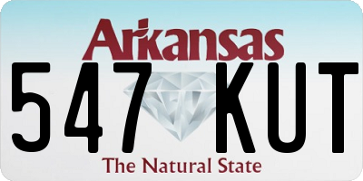 AR license plate 547KUT
