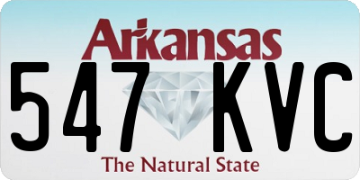 AR license plate 547KVC
