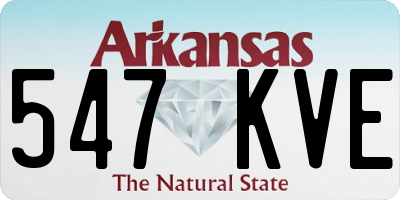 AR license plate 547KVE