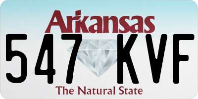 AR license plate 547KVF