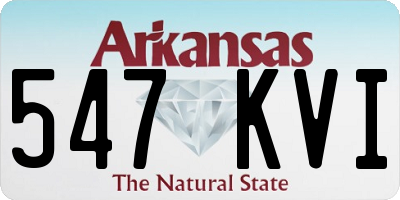 AR license plate 547KVI