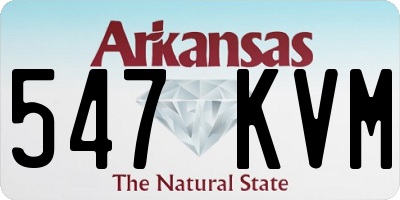 AR license plate 547KVM