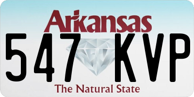 AR license plate 547KVP