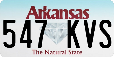 AR license plate 547KVS