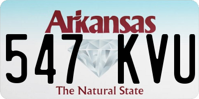 AR license plate 547KVU