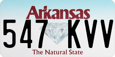 AR license plate 547KVV