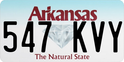 AR license plate 547KVY