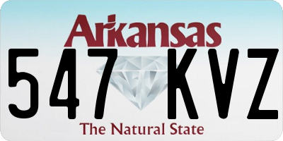 AR license plate 547KVZ