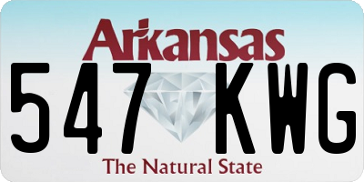 AR license plate 547KWG