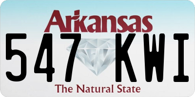 AR license plate 547KWI