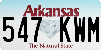 AR license plate 547KWM