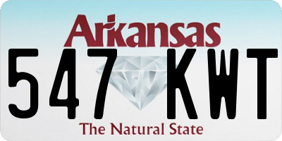 AR license plate 547KWT