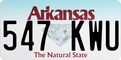 AR license plate 547KWU