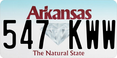 AR license plate 547KWW